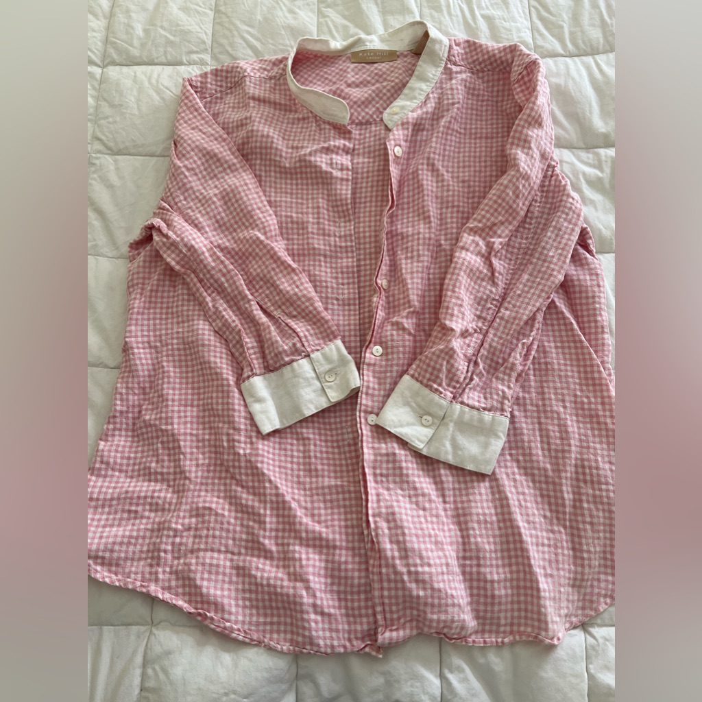 Pink Plaid Button Up